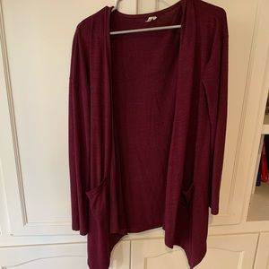 BURGUNDY/ PURPLE CARDIGAN